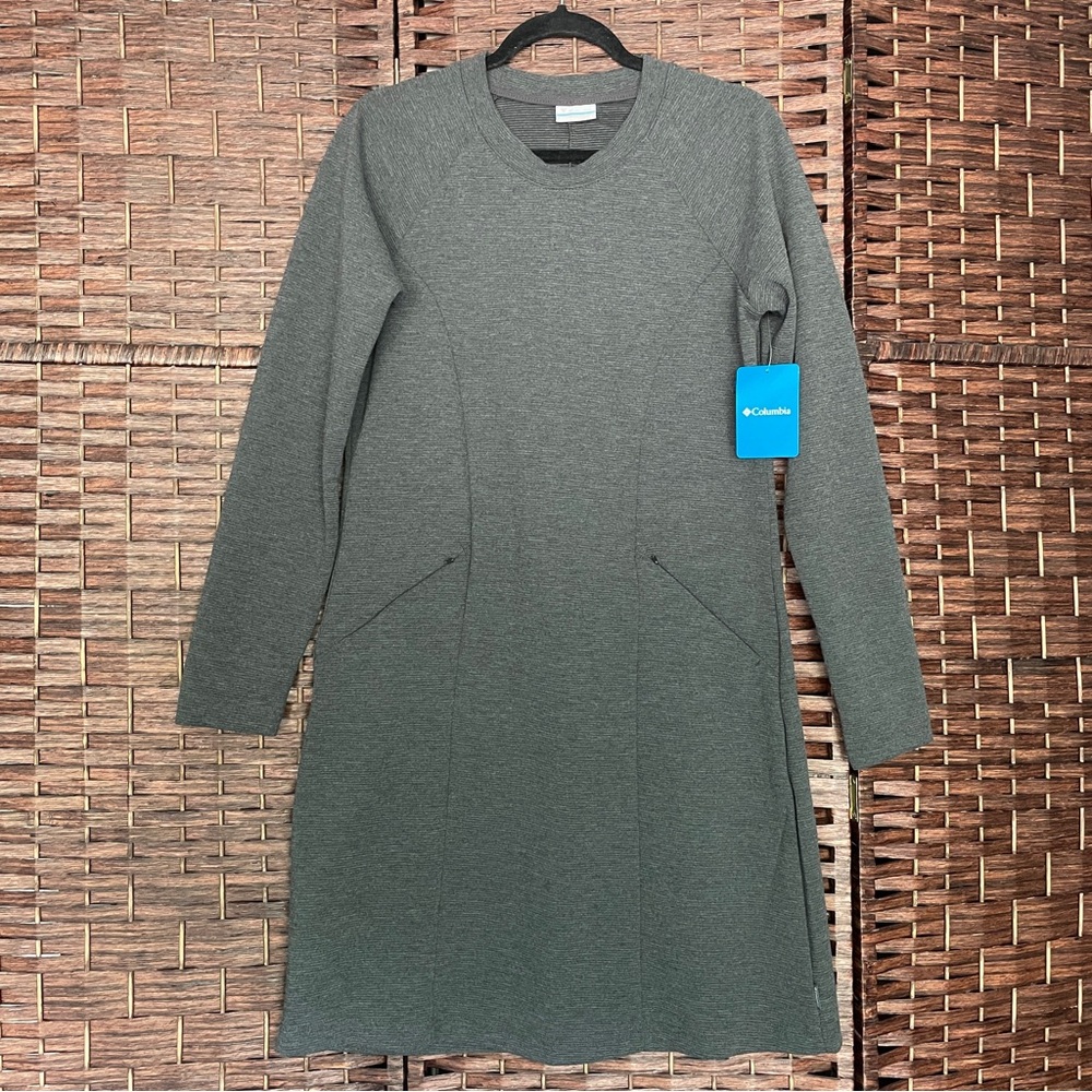 Columbia Firwood Ottoman Long Sleeve Dress W/ Pockets, Office Minimalist, Size M